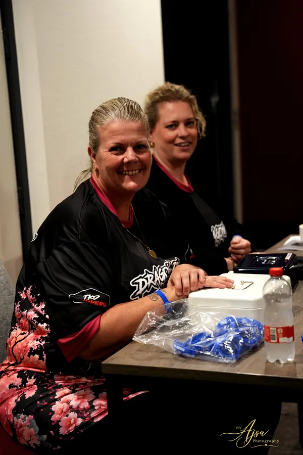 Volunteers at the registration desk