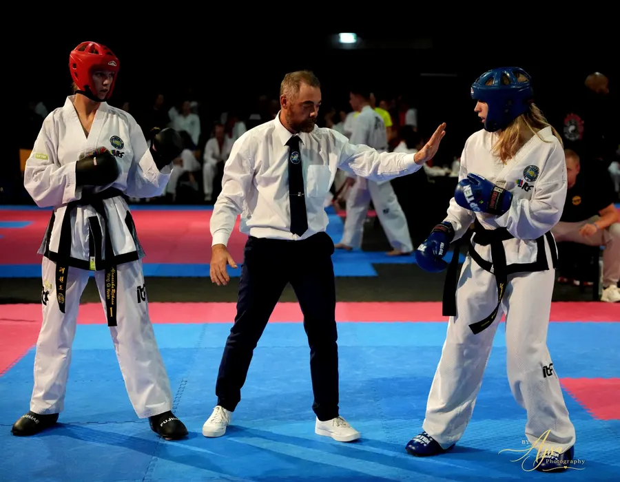Referee between two competitors